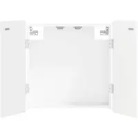 vidaXL Dartbord Kabinet ZWOLLE Hoogglans Wit 52,5 x 10,5 x 57,5 cm