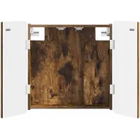 vidaXL Dartbord Kabinet ZWOLLE Gerookt eiken 52,5 x 10,5 x 57,5 cm