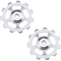 OEM Achterderailleur voor mountainbike, gemaakt van aluminium, met een 11-tands katrol, in zilverkleur
