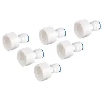 OEM Premium waterfilter met omgekeerde osmose - 6 stuks - Eenvoudige installatie - Waterfilteraansluiting - Kunststof - Geschikt voor gebruik door vrouwen - 1/4 inch naar 1/2 inch