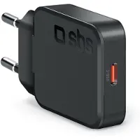 SBS Ultraslanke 45W-wandlader met USB-C-poort, ideaal voor laptops, smartphones