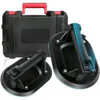 OEM Elektrische vacuümzuignap, gemaakt van rubber, diameter 200 mm, draagvermogen 200 kg, 12 uur gebruikstijd, oplaadbare batterij van 1800 mAh