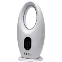 OEM TOO FANB-50-101-W, 21,5 cm, 50 W, 3 snelheden, oscillerend, bediening via touchpaneel, timer, wit, ventilator zonder bladen