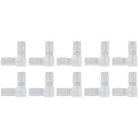 OEM Elleboogadapter voor aquarium - 90 graden - wit - verpakking van 10 stuks - kunststof