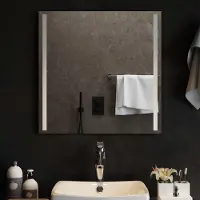 Syfax LED Badkamer Spiegel Transparant 60 x 60 cm gehard glas