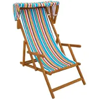 vidaXL Ligstoel 2 pcs 3 Positie massief eucalyptushout Meerkleurig