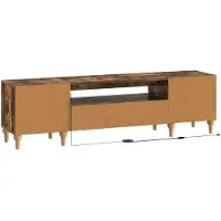 vidaXL LED tv-meubel ALKMAAR 153 x 35 x 43 cm Gerookt eiken