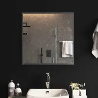 Syfax LED Badkamer Spiegel Transparant 60 x 60 cm gehard glas