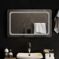 Syfax LED Badkamer Spiegel Transparant 80 x 50 cm gehard glas