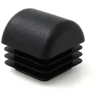 OEM Plastic eindstukken voor meubelpoten, geschikt voor vierkante buizen, diameter 20 mm, met ribbels, 20 stuks, beschermingsonderdelen voor meubels