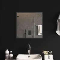 Syfax LED Badkamer Spiegel Transparant 50 x 50 cm gehard glas