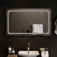 Syfax LED Badkamer Spiegel Transparant 100 x 60 cm gehard glas