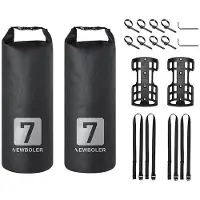 OEM Dailygoods - Fietsvorktas 7L, waterdicht - Roll-top sluiting - Fietsbagagetassen - Fietsopbergtas - Geschikt voor outdoor gebruik - Gemaakt van PVC-zeildoek - Fietstas