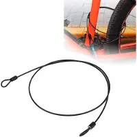 OEM Veiligheidsslot 100 cm - RVS - Antiroestcoating - Geschikt voor fiets/skateboard - Hoogwaardig - Duurzaam - Fietsslot