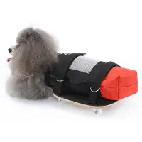 OEM Hondenrolstoel voor binnenshuis - met stille wielen - aanhangtas voor honden - gemaakt van Oxford-stof - geschikt voor honden van 2 tot 3,5 kg - beschermt de ledematen - hondenrolstoel