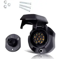 OEM 12V/24V - Waterdichte kabeldoos met 13 polen - Nylon omhulsel - Koperen ring - 73 x 60 x 63 mm