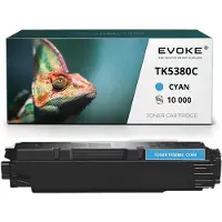 Evoke tonercartridge, compatibel met de Kyocera-printer TK5380 C 1T02Z0CNL0 C, cyaan, 10.000 pagina's, compatibel met ECOSYS MA4000cifx en MA4000cix