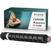 Evoke tonercartridge, compatibel met Canon-printers C-EXV55 M 2184C002 CEXV55, magenta, opbrengst: 18.000 pagina's, compatibel met iR C256, C356 en C257