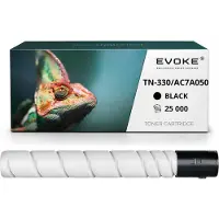 Evoke compatibele tonercartridge voor de printer Konica Minolta TN-330K AC7A050, zwart, 25.000 pagina's, compatibel met Bizhub 300i en 360i