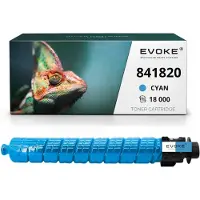 Evoke tonercartridge, compatibel met de Ricoh-printer MPC-3003 3503C 841820, cyaan, 18.000 pagina's, compatibel met MPC3003, MPC3503 en Aficio MPC3003