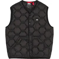 Quiksilver - Jassen - Fuse Urban Gilet True Black voor Heren van Nylon - Maat M - Zwart