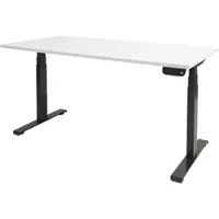 Schaffenburg Dextro Plus Zit-sta-bureau Rechthoekig T-Voet 1.800 (B) x 800 (D) x 645 (H) mm Melamine