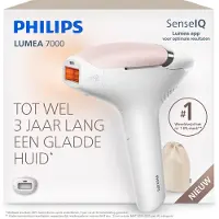 Philips Lumea 7000 Series IPL Ontharingsapparaat – Tot 3 Jaar Lang Gladde Benen, SmartSkin-sensor en Opzetstuk voor Lichaam, BRI930/00