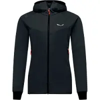Salewa - Women's Sella Crevasse Hooded Jacket - Fleecevest 34, zwart