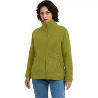 Jack Wolfskin - Women's High Curl Jacket - Fleecevest XL, olijfgroen