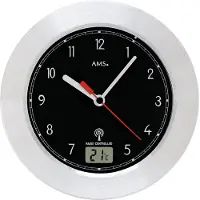 AMS 5919 moderne radiografische wandklok voor de badkamer.