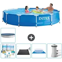 Intex Framezwembad, rond - 366x76 cm - 6-delig, model S20430