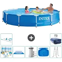 Intex Framezwembad, rond - 366x76 cm - 8-delig, model S20445