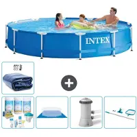 Intex Framezwembad, rond - 366x76 cm - 6-delig, model S20441