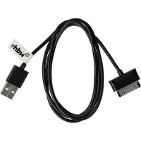 VHBW USB-oplaadkabel compatibel met Samsung Galaxy Tab 2 10.1 16GB, 2 7.0, 10.1, 2 10.1 16GB, 2 10.1 Wi-Fi 3G, 2 10.1 Tablet - 9,7 cm Zwart