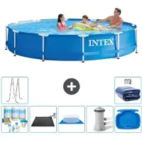 Intex Framezwembad, rond - 366x76 cm - 8-delig, model S20444