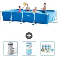 Intex Rechthoekig zwembad - 450x220x84 cm - 4-delig - Model S22361