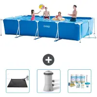 Intex Rechthoekig zwembad - 450x220x84 cm - 4-delig - Model S22362
