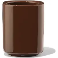 HEMA Beker tandenborstelhouder keramiek bruin (bruin)