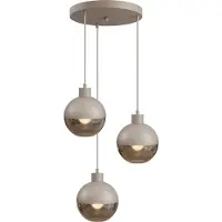 Masterlight Design hanglamp Opera 3-lichts beige terra Ø 35cm