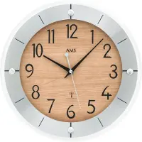 AMS - 5592 - Wandklok - Radiogestuurd - 31cm - met duidelijke cijfers