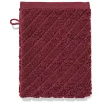 HEMA Washandje 16x21cm zware kwaliteit diagonaal bordeauxrood (bordeauxrood)