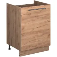 Vicco Wastafelkast Fame-Line, Goudkleurig Eiken/Goudkleurig Eiken, 60 cm