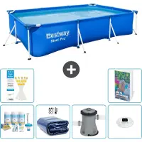 Bestway Steel Pro, rechthoekig zwembad - 300x201x66 cm - 5-delig, model S160