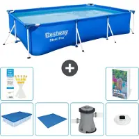 Bestway Steel Pro, rechthoekig zwembad - 300x201x66 cm - 5-delig, model S74