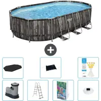 Bestway Power Steel Ovaal - 610x366x122 cm - 6-delig - Model S598