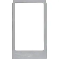 Hager Groot schuin geborsteld roestvrij stalen design frame - WD2243