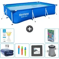 Bestway Steel Pro, rechthoekig zwembad - 300x201x66 cm - 5-delig, model S3