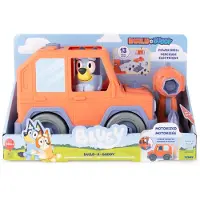 Bluey Auto - 22 cm - Bau-ein-Buddy - 13 Teile - Motorisiertes Au - - One Size - Autos