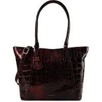 Burkely Cool Colbie Wide Tote 15.6" Burgundy