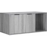vidaXL Kattenkrat Meubel Grijs Sonoma 100 x 49 x 45 cm Bewerkt hout